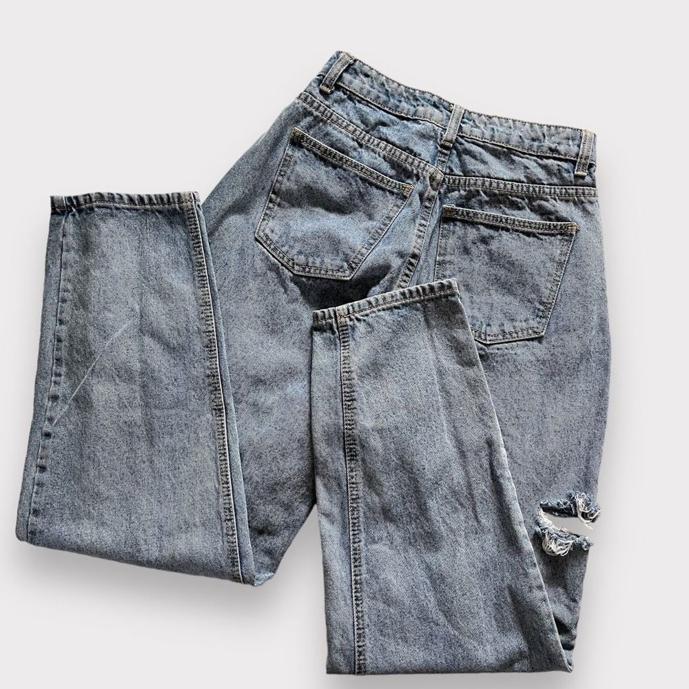 Prettylittlething Button Fly Thigh Split Baggy Bo… - image 8